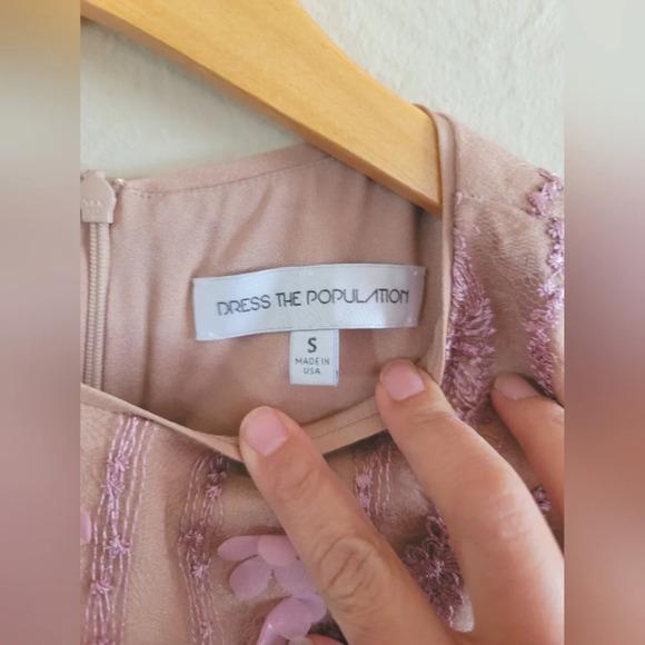 Dress the Population Pink and Purple Lace Dress - Picture 10 of 10